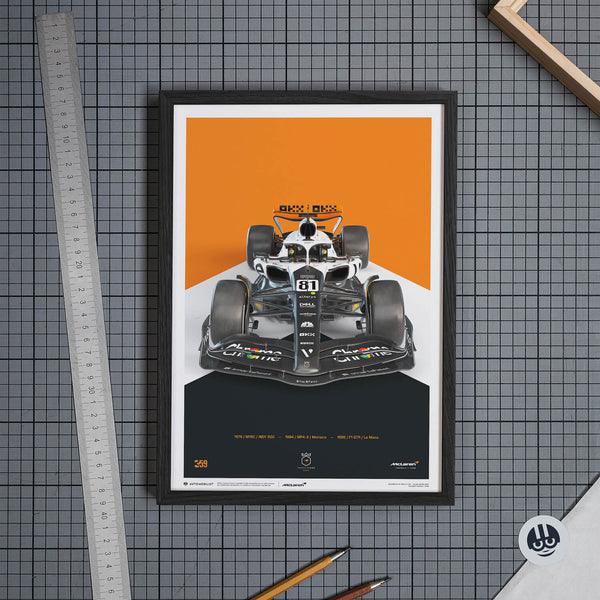 McLaren Formula 1 Team Oscar Piastri The Triple Crown Livery 60th Anniversary - 2023 Automobilist Poster - Image 12