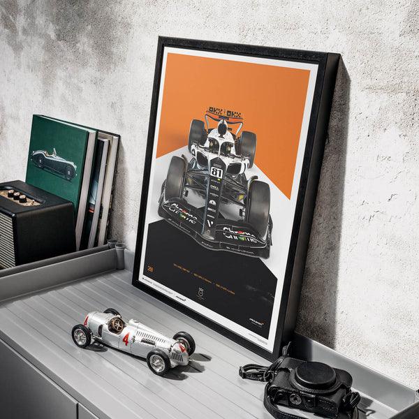 McLaren Formula 1 Team Oscar Piastri The Triple Crown Livery 60th Anniversary - 2023 Automobilist Poster - Image 6