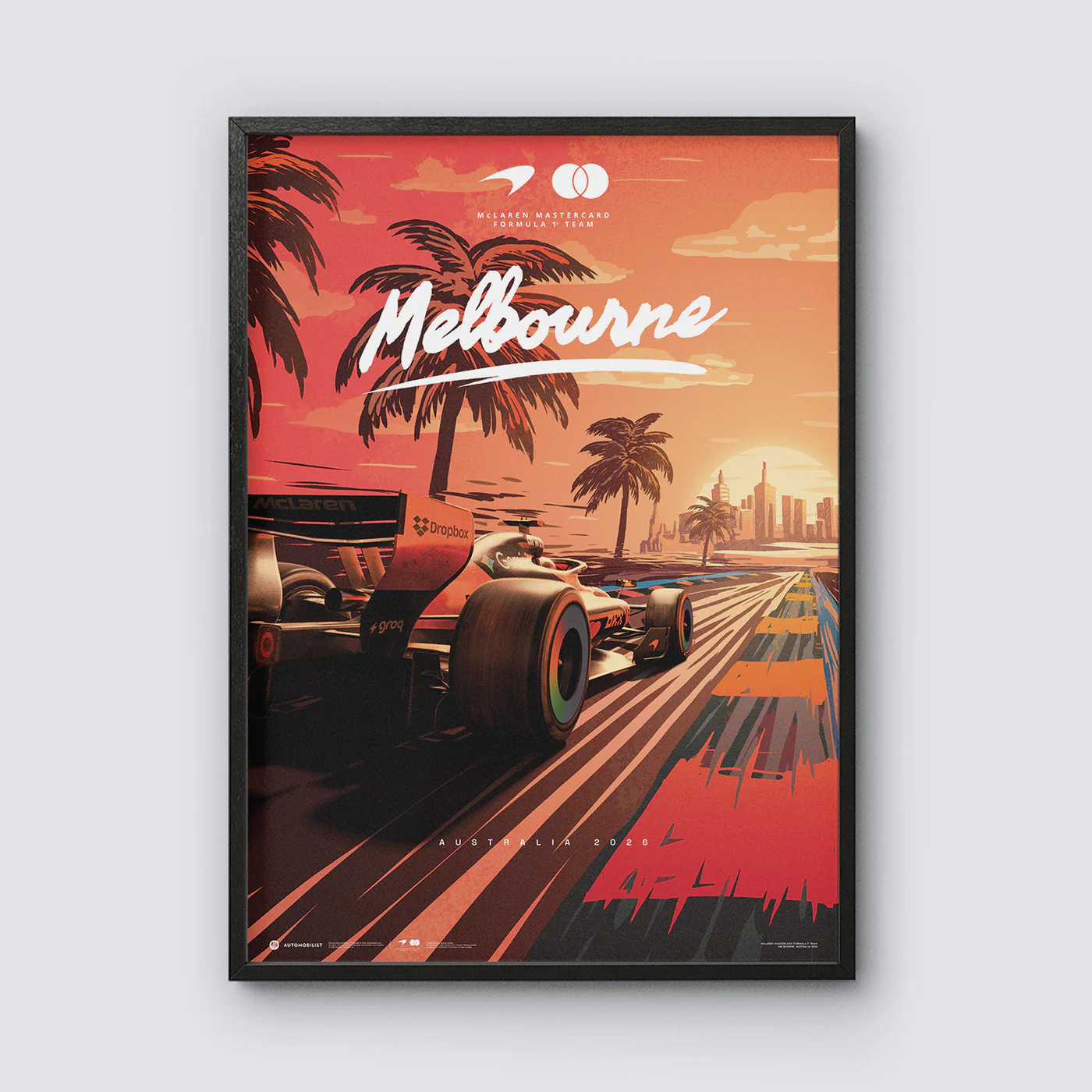 McLaren Mastercard Formula 1® Team Melbourne 2026 Automobilist Official Poster - Image 3