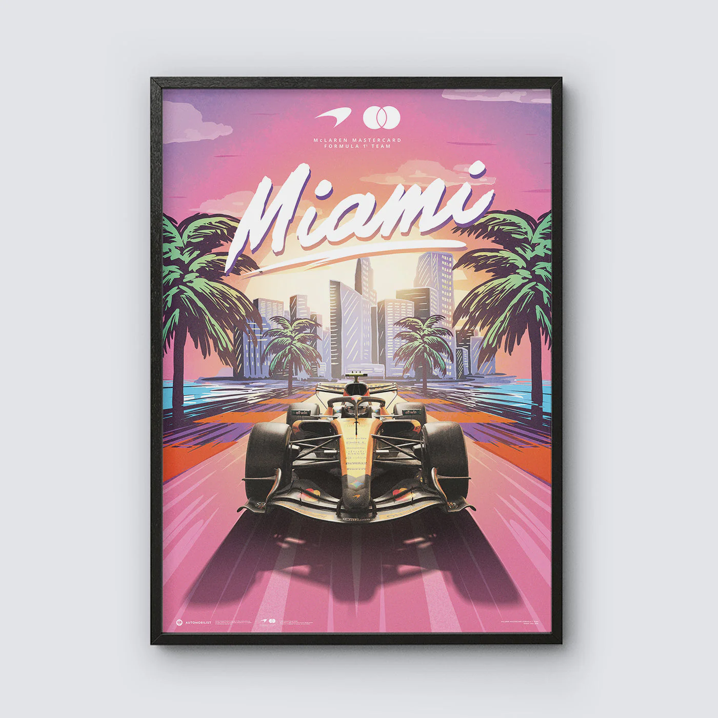 McLaren Mastercard Formula 1® Team - Miami 2026 - Automobilist Official Poster - Image 3