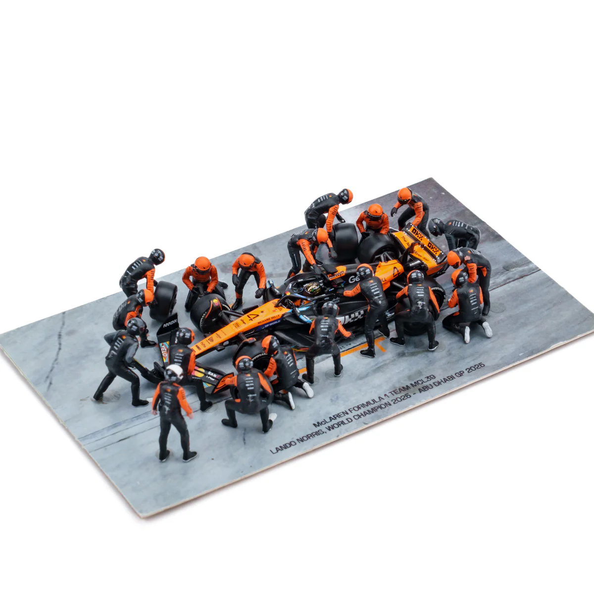 McLaren MCL39 2025 Abu Dhabi GP 1:64 Pit Stop Diorama Crew Figure Set - Minichamps - Image 15