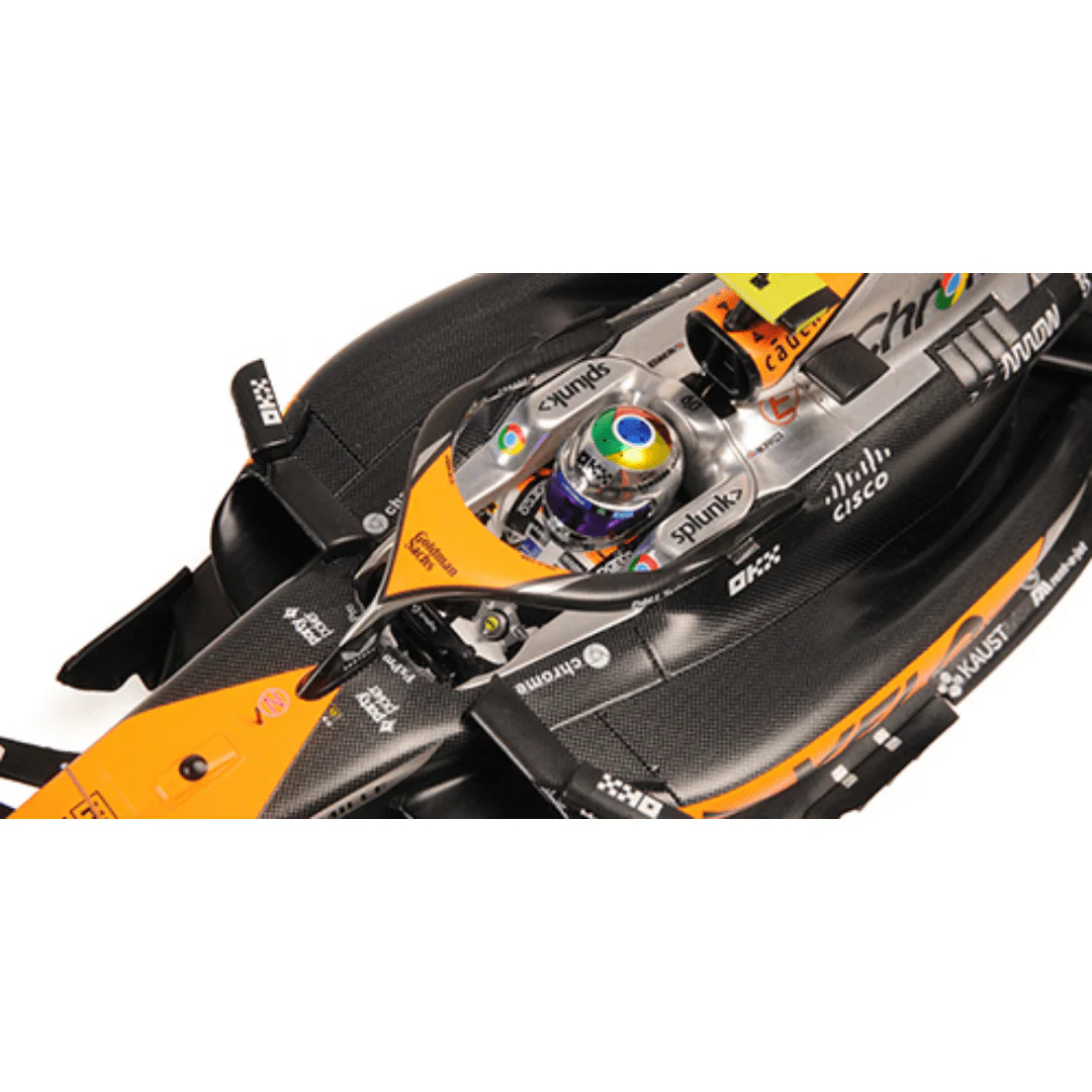 McLaren MCL60 | British GP 2023 Chrome Livery Model Car Lando Norris 2nd Place - Minichamps - Image 2