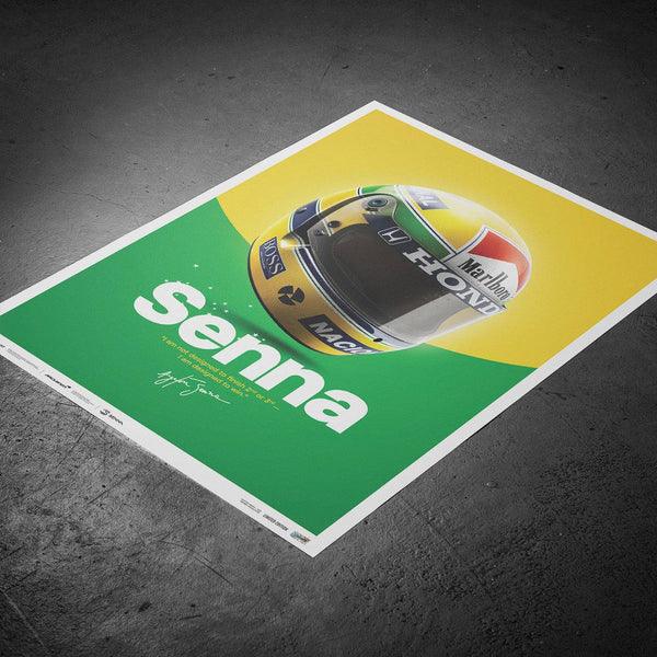 McLaren MP4/4 - Ayrton Senna - Helmet - San Marino GP - 1988 Automobilist Poster - Image 10