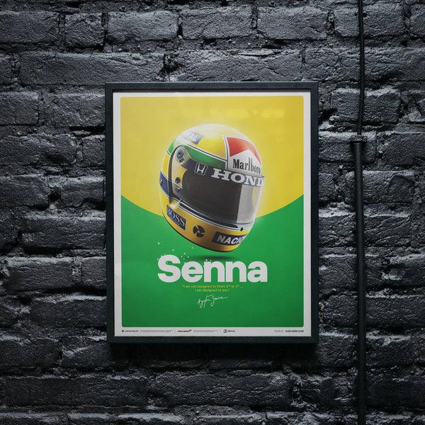 McLaren MP4/4 - Ayrton Senna - Helmet - San Marino GP - 1988 Automobilist Poster - Image 7