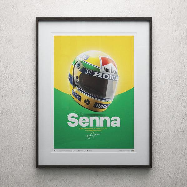 McLaren MP4/4 - Ayrton Senna - Helmet - San Marino GP - 1988 Automobilist Poster - Image 9