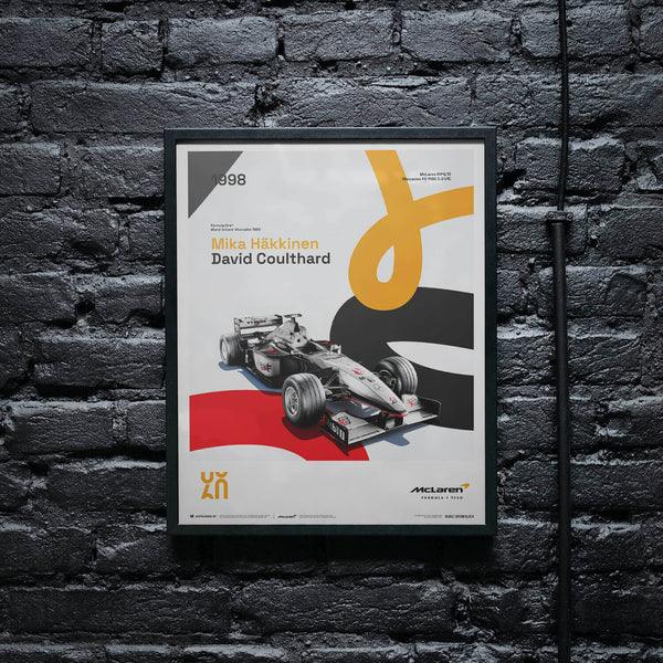 McLaren Racing - MP4/13 - 60th Anniversary - 1998 Automobilist Poster - Image 6