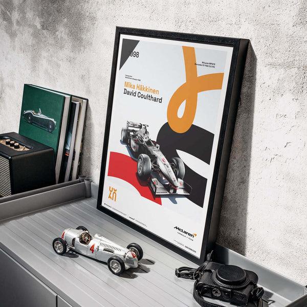 McLaren Racing - MP4/13 - 60th Anniversary - 1998 Automobilist Poster - Image 7