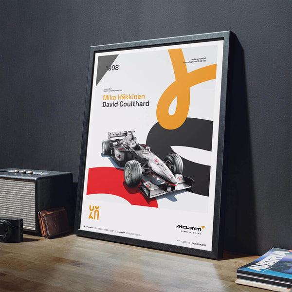 McLaren Racing - MP4/13 - 60th Anniversary - 1998 Automobilist Poster - Image 8