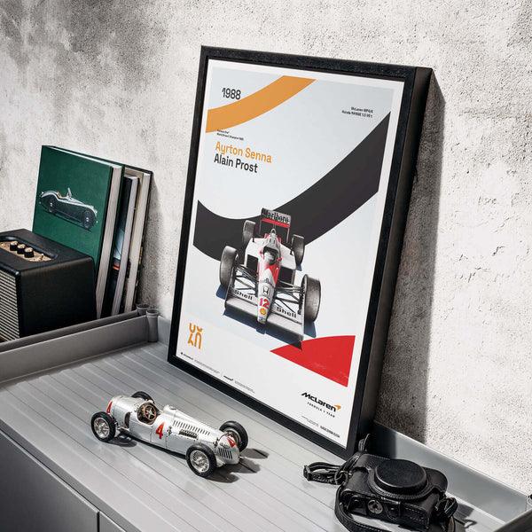 McLaren Racing - MP4/4 - 60th Anniversary - 1988 Automobilist Poster - Image 8