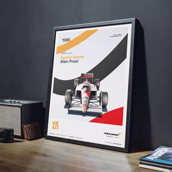 McLaren Racing - MP4/4 - 60th Anniversary - 1988 Automobilist Poster - Image 9