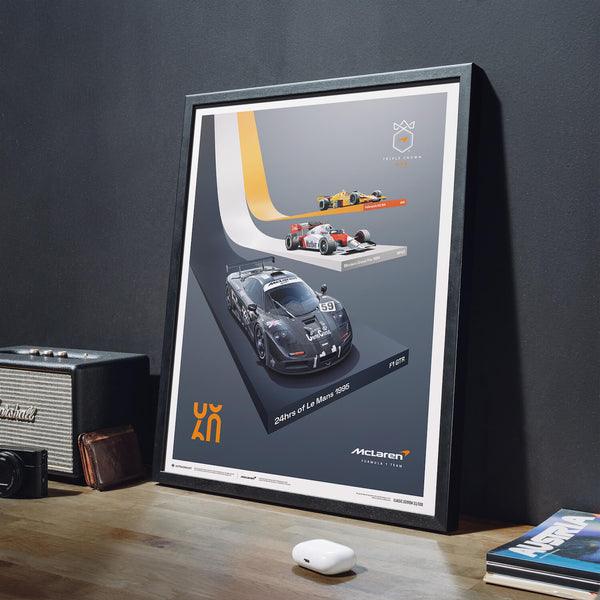 McLaren Racing - The Triple Crown - 60th Anniversary - 2023 Automobilist Poster - Image 5