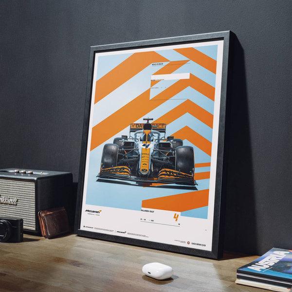 MCLAREN X GULF - LANDO NORRIS - 2021 Automobilist Poster - Image 6