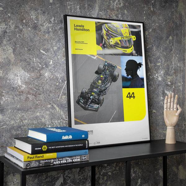 Mercedes-AMG Petronas F1 Team - Lewis Hamilton - 2023 Automobilist Poster - Image 8