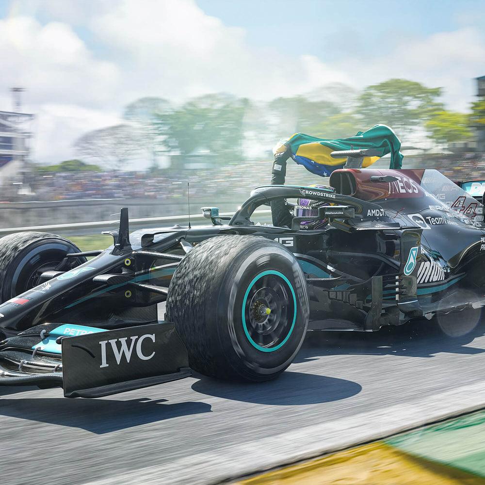 Mercedes-AMG Petronas F1 Team - Lewis Hamilton - Obrigado Brasil - 2021 Automobilist Fine Art Print Poster - Image 2