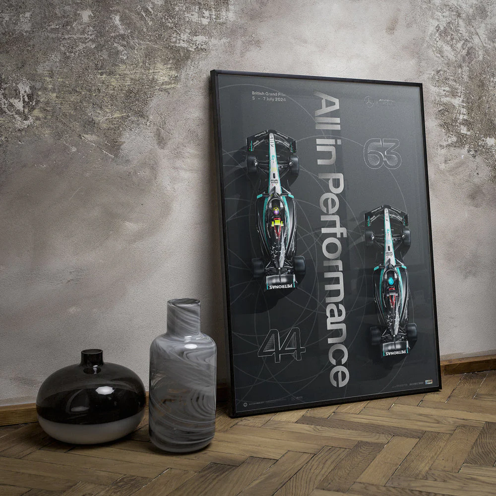 Mercedes-AMG Petronas Formula 1 Team - British Grand Prix - 2024 Poster Limited Edition - Image 3