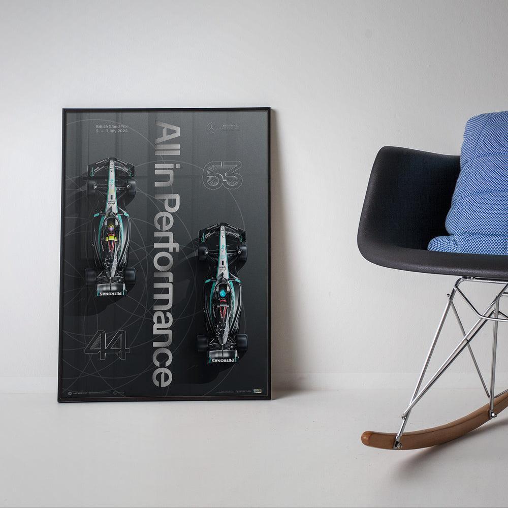 Mercedes-AMG Petronas Formula 1 Team - British Grand Prix - 2024 Poster Limited Edition - Image 5