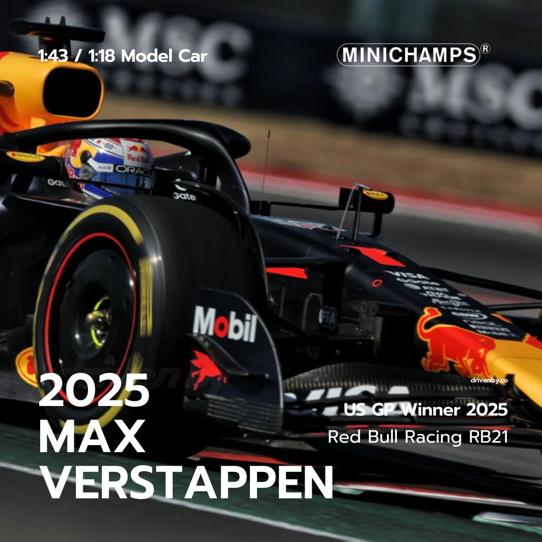 Max Verstappen US GP Austin 2025 Winner Red Bull Racing RB21 - Minichamps Model Car