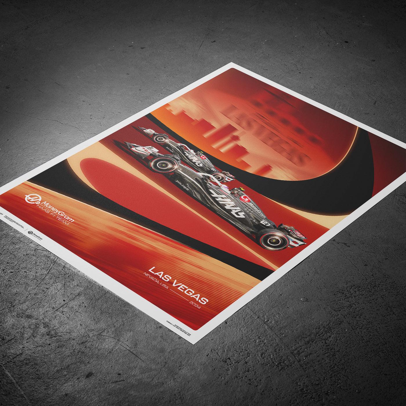 MoneyGram Haas F1 Team Las Vegas 2024 | Poster - Image 3