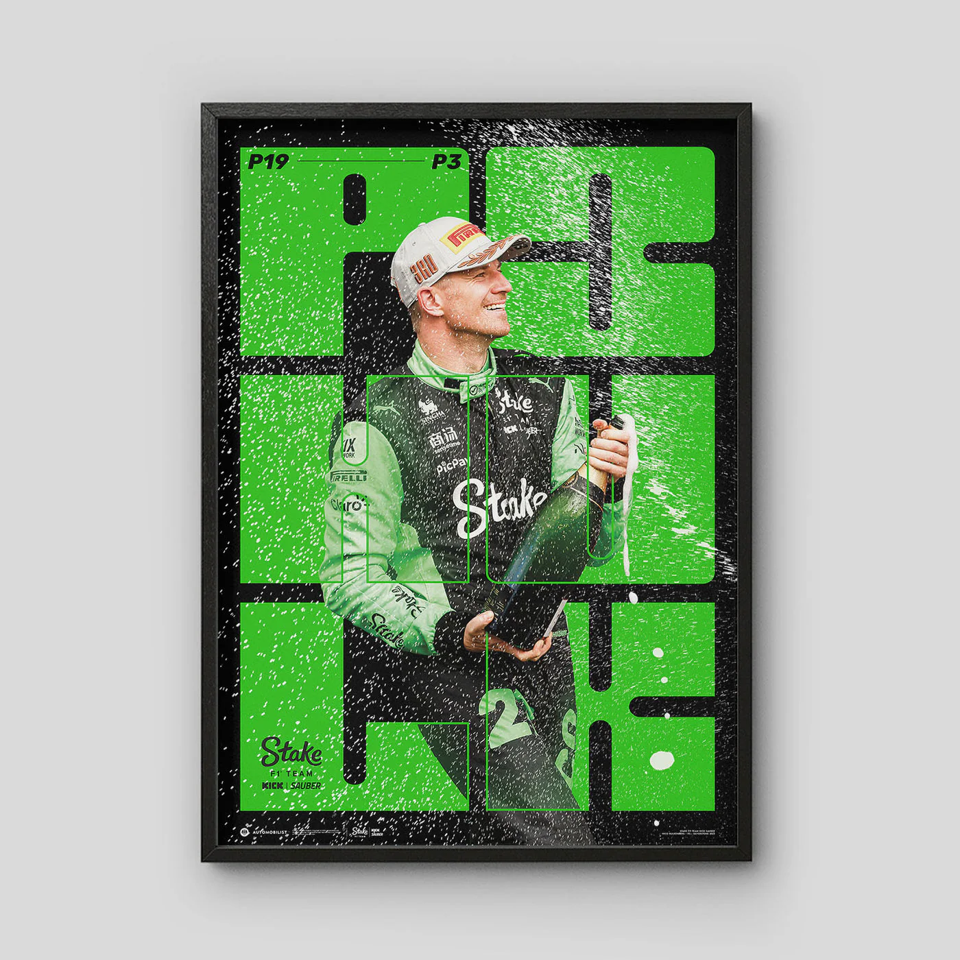 Nico Hulkenberg | First Podium | Stake F1 Team KICK Sauber | Official Automobilist Poster - Image 3