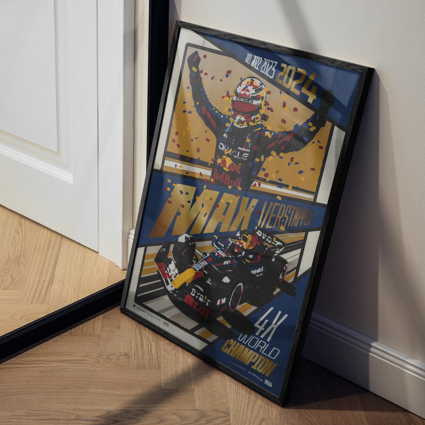 Oracle Red Bull Racing - MAX Verstappen - 2024 F1® World Drivers' Champion | Collector's Edition Poster | Cito - Image 3