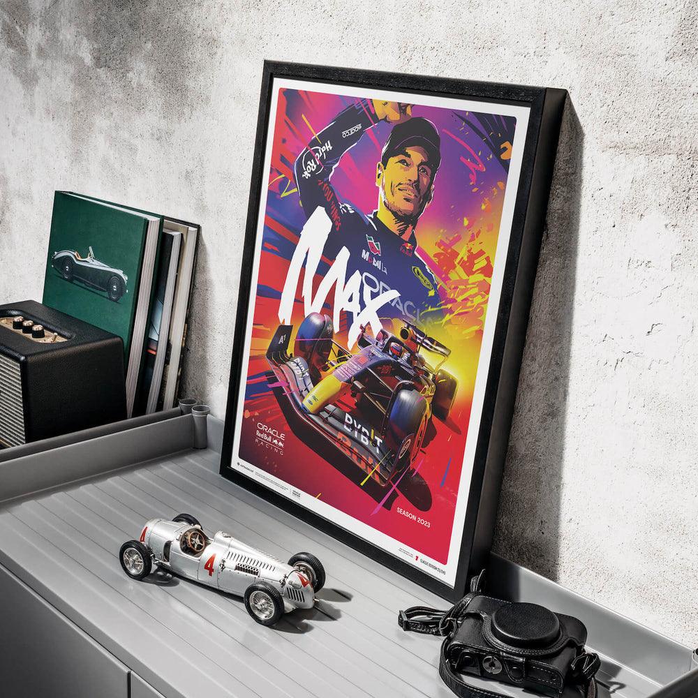 Oracle Red Bull Racing - Max Verstappen - 2023 Automobilist Poster - Image 4