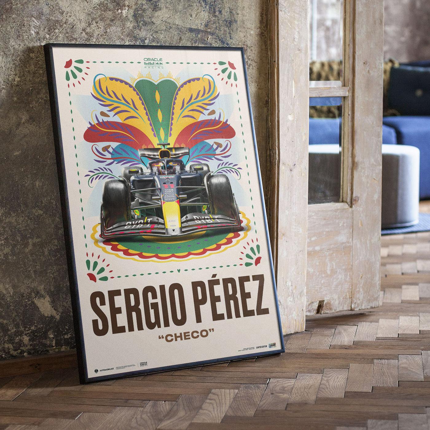 Oracle Red Bull Racing - Sergio "Checo" Pérez 2024 | Mexican Grand Prix Poster | Limited Poster - Image 2