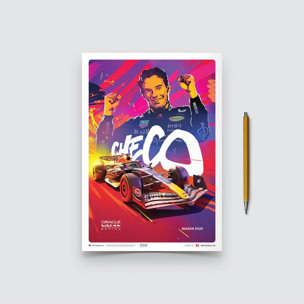 Oracle Red Bull Racing - Sergio Pérez - 2023 Automobilist Poster - Image 3