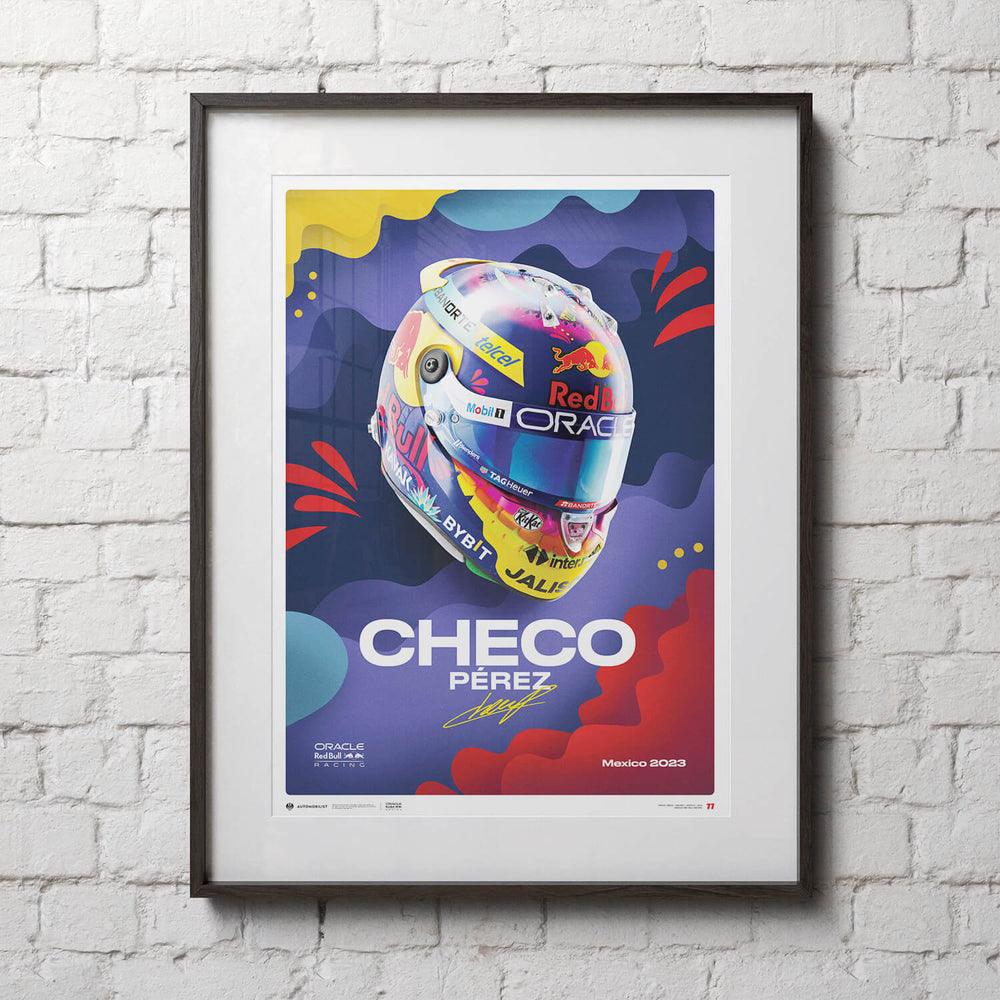 Oracle Red Bull Racing - Sergio Pérez - Helmet - Mexican Grand Prix - 2023 Automobilist Poster - Image 4