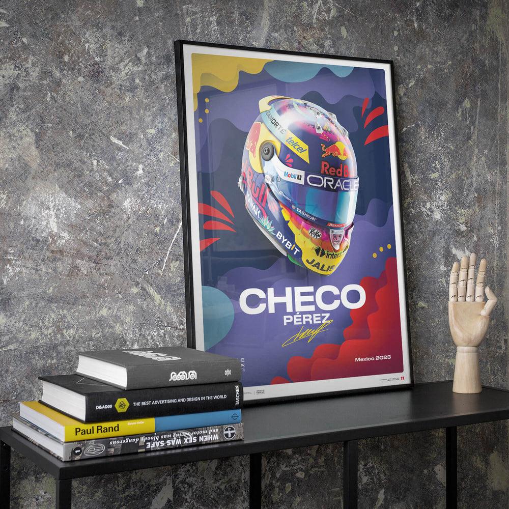 Oracle Red Bull Racing - Sergio Pérez - Helmet - Mexican Grand Prix - 2023 Automobilist Poster - Image 5