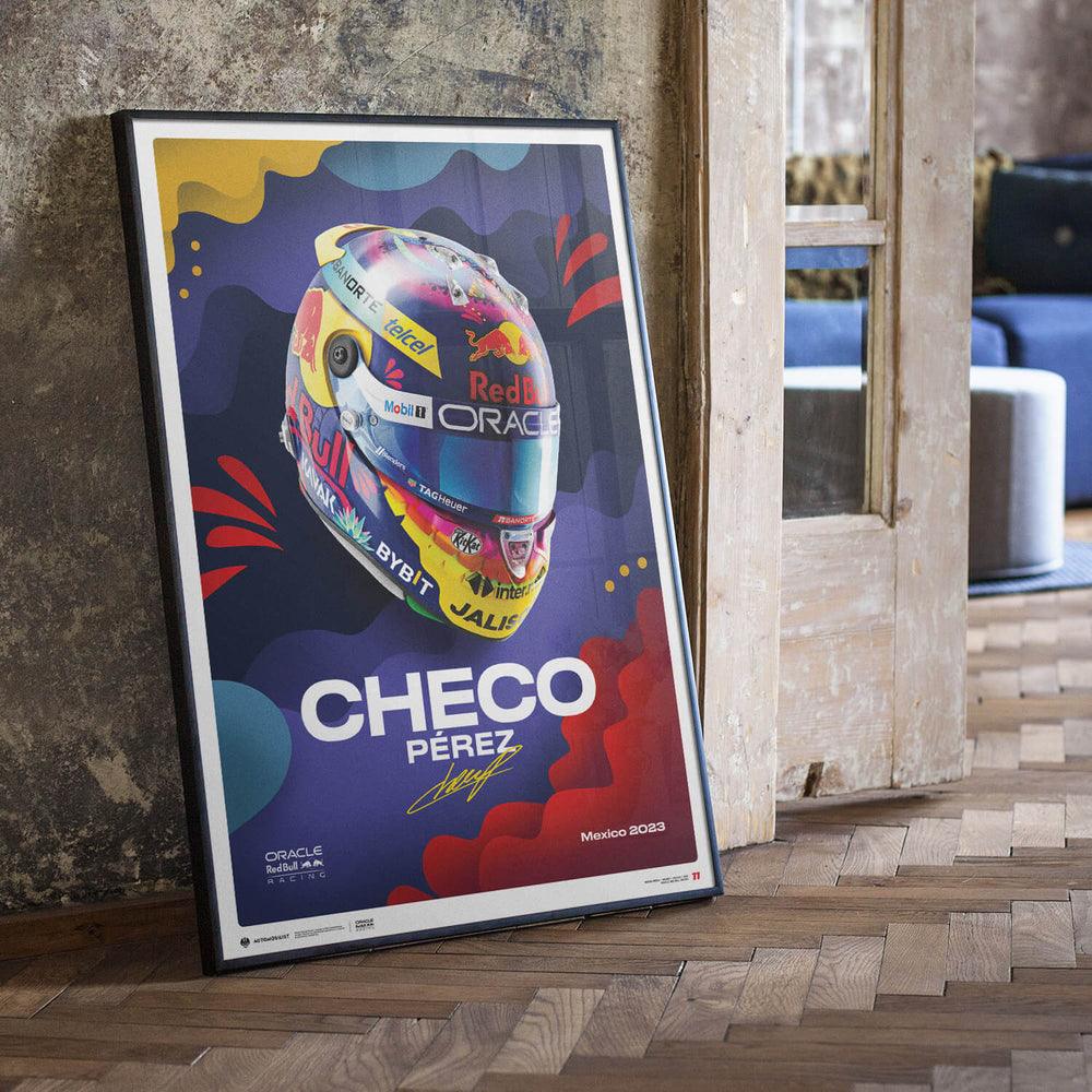 Oracle Red Bull Racing - Sergio Pérez - Helmet - Mexican Grand Prix - 2023 Automobilist Poster - Image 7