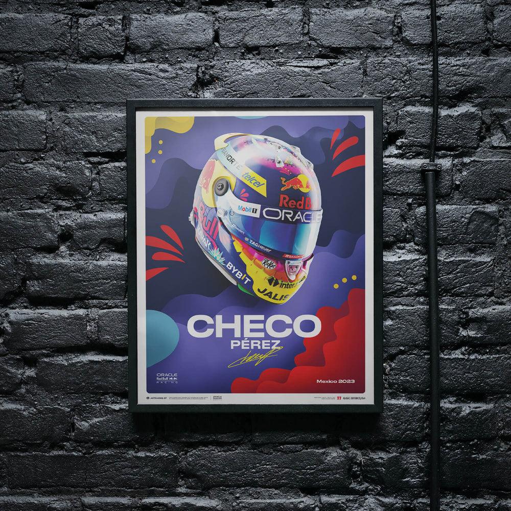 Oracle Red Bull Racing - Sergio Pérez - Helmet - Mexican Grand Prix - 2023 Automobilist Poster - Image 8