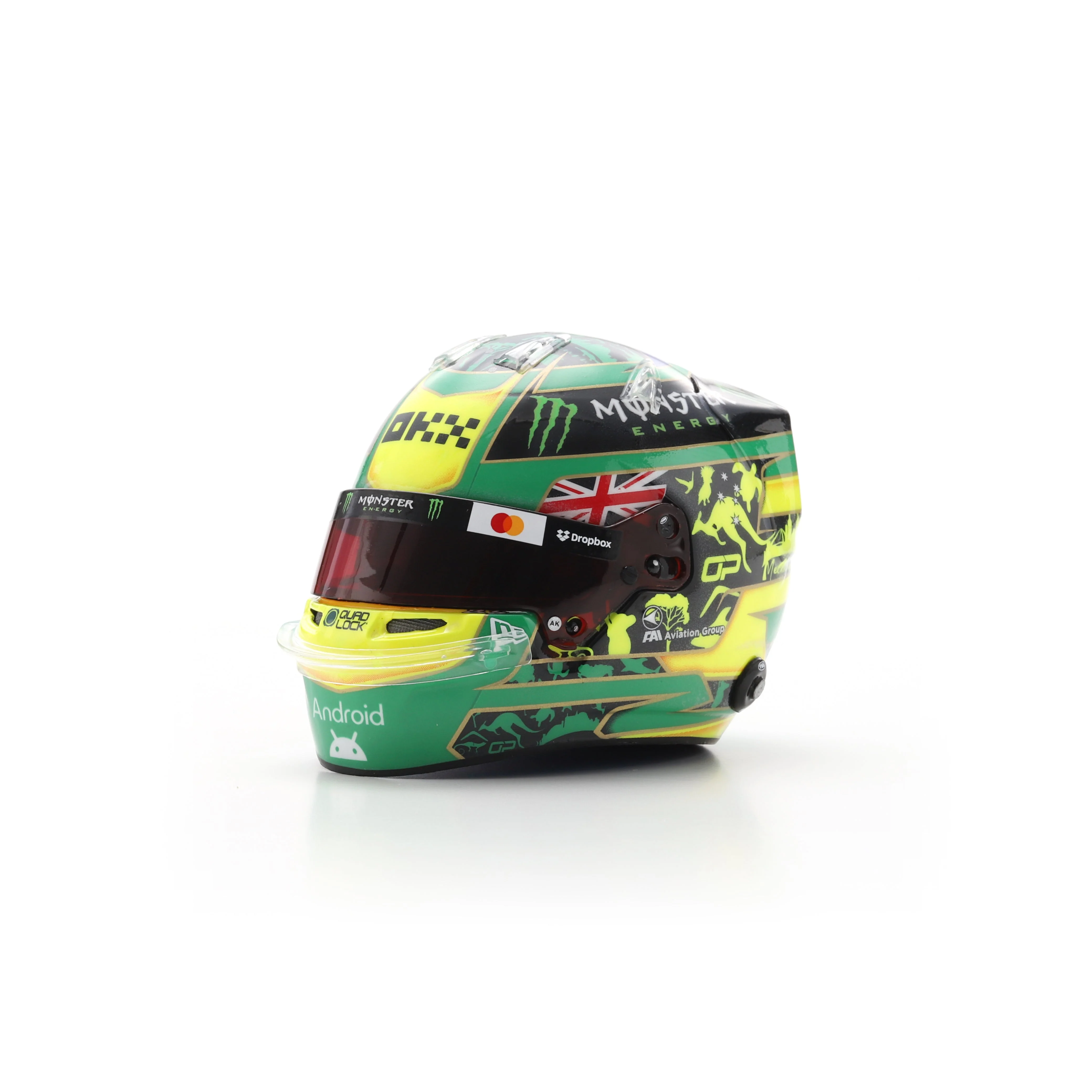 Oscar Piastri Helmet Australian GP 2025 - McLaren Formula 1 Team - Spark 1:5 Helmet Model - Image 3