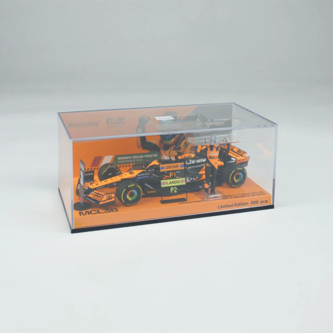 Oscar Piastri First Win Model Car -  McLaren F1 MCL38 Hungary GP 2024 Winner Limited Edition | 1:43 Minichamps Model Car - Image 3