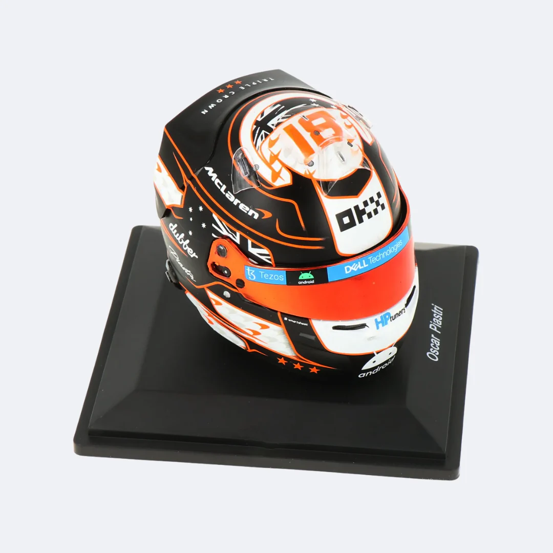 Oscar Piastri Helmet Monaco GP 2023 - McLaren F1 Team - Spark 1:5 Helmet