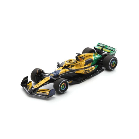 Oscar Piastri Monaco GP 2024 Senna Livery - McLaren MCL38 Model Car - Spark Model - Image 3