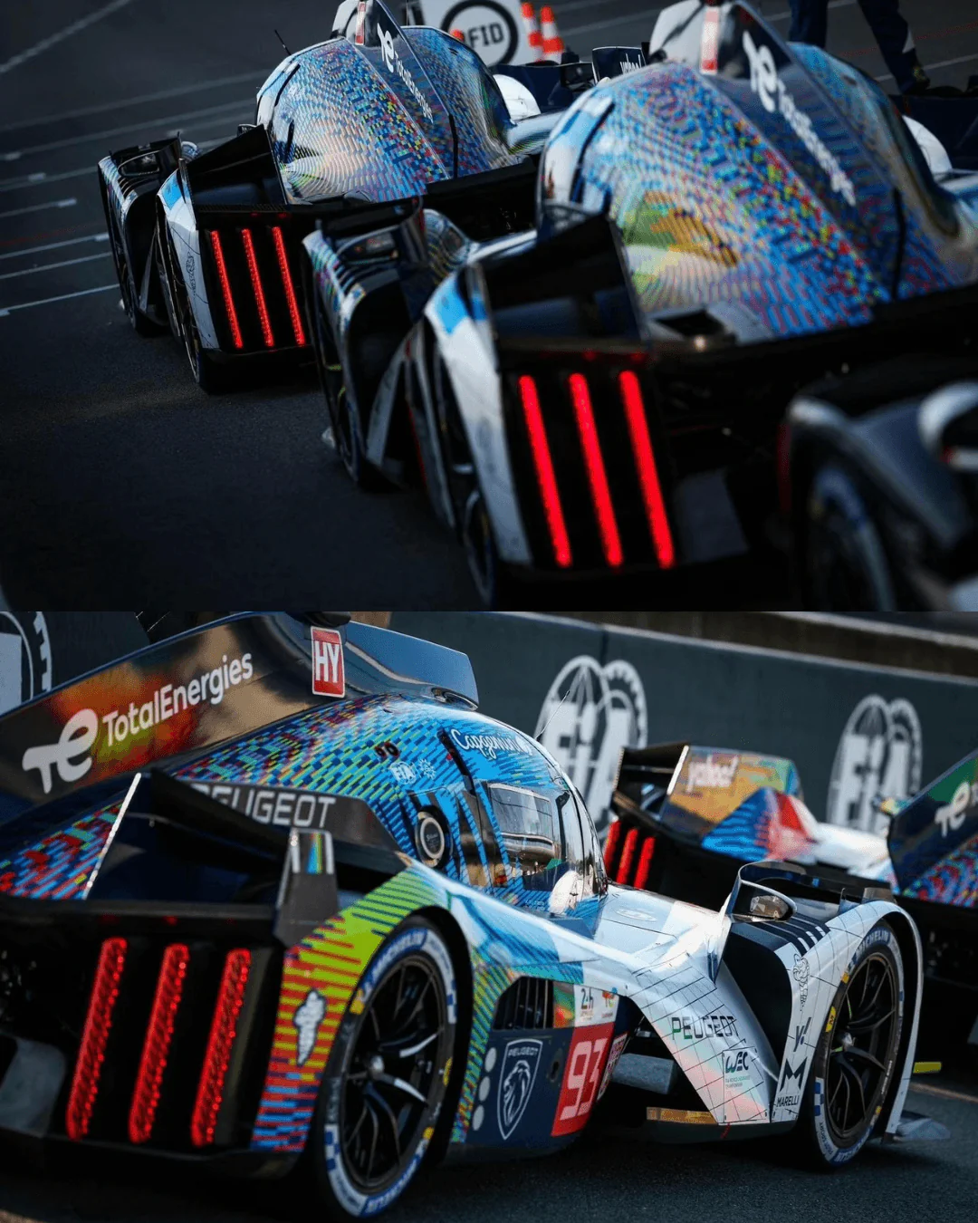 Peugeot 9X8 No.94 PEUGEOT TOTALENERGIES 24H Le Mans 2023 - Spark Model Car - Image 2