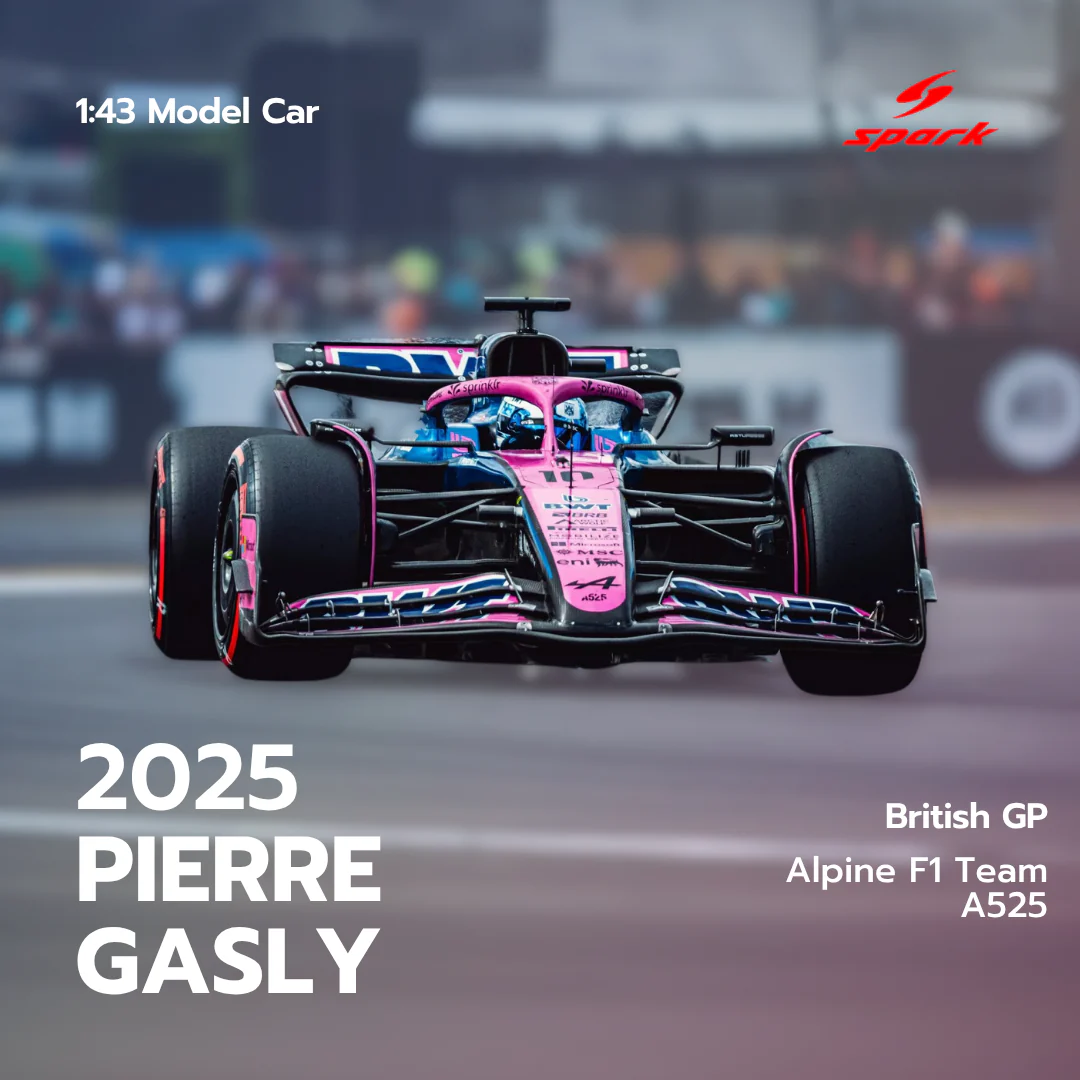 Pierre Gasly – Alpine A525 British GP 2025 6th Model Car - Spark Model