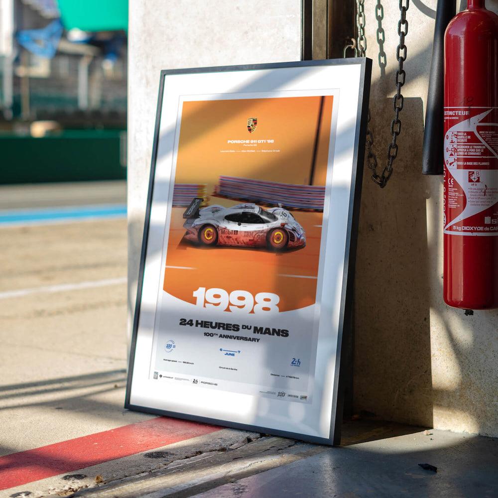 Porsche 911 GT1 - 24h Le Mans - 100th Anniversary - 1998 Automobilist Poster - Image 7