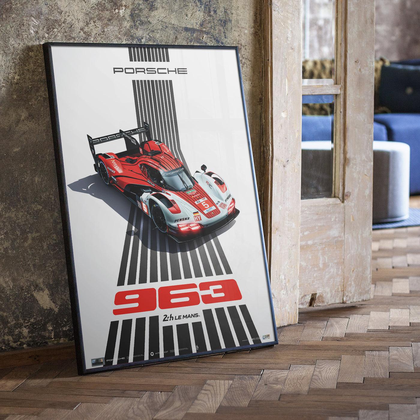 Porsche 963 | 24h of Le Mans 2025 | Official Automobilist Poster - Image 4