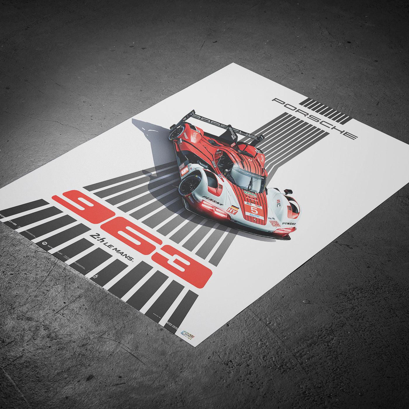 Porsche 963 | 24h of Le Mans 2025 | Official Automobilist Poster - Image 8