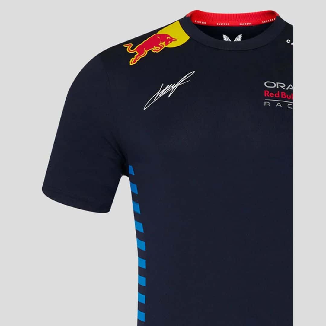 Red Bull Racing  2024 Sergio Perez Driver T-Shirt - Image 3
