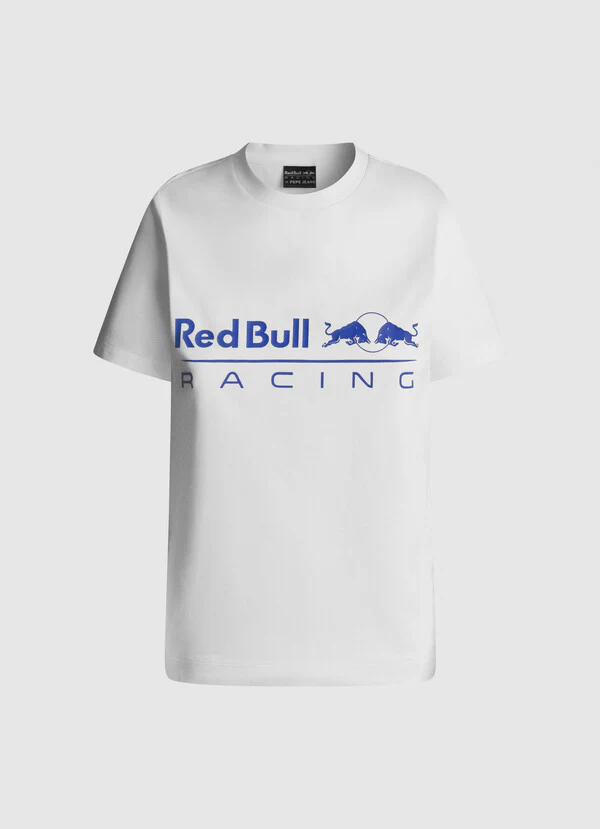 Red Bull Racing by Pepe Jeans - Standard Fit Logo T-shirt (White) - Image 3