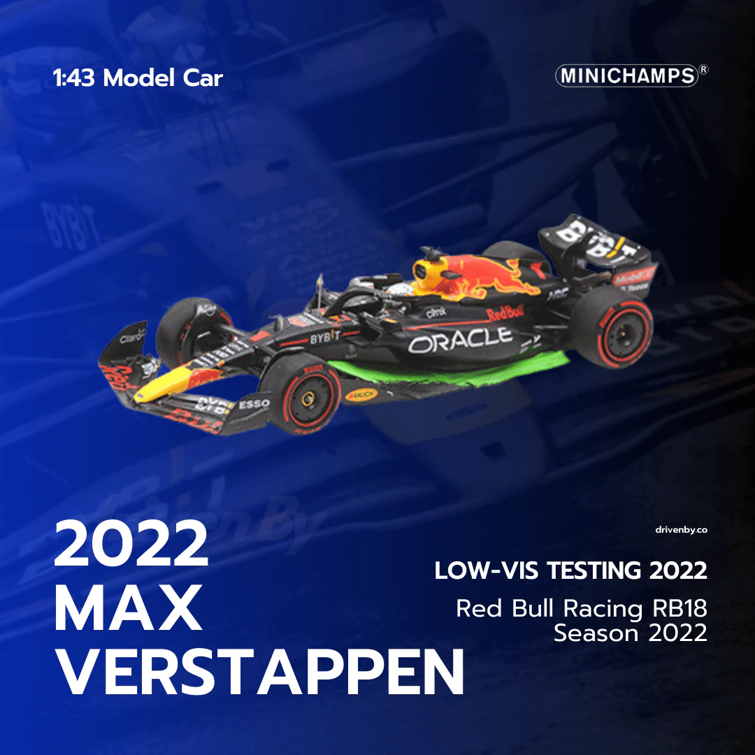 Red Bull Racing RB18 - Max Verstappen - Flow-Vis Testing 2022 - 1/43 Minichamps Model Car