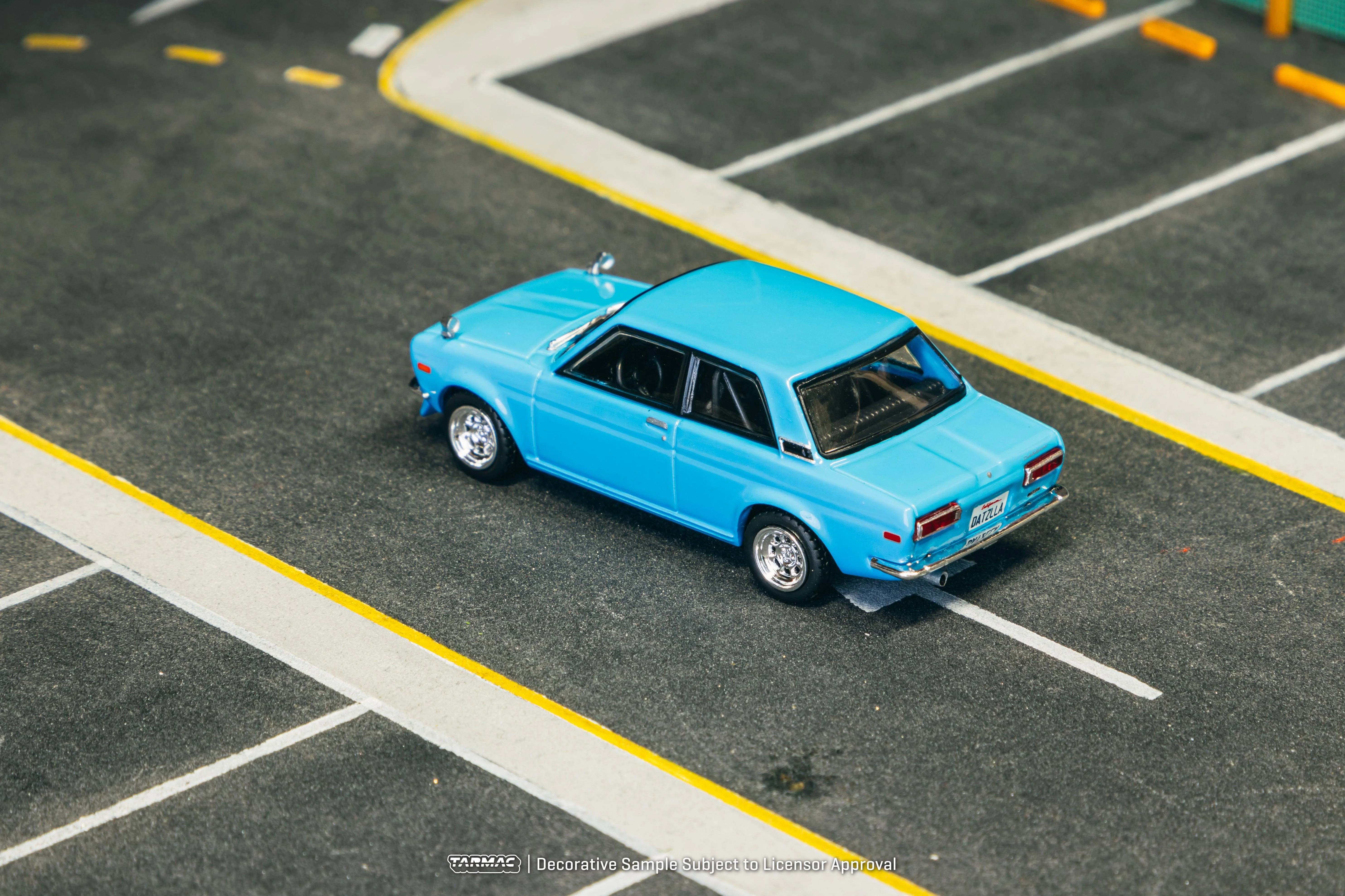 Scale 1/64 - Datsun 510 Light Blue Model Car - Tarmac Works - Image 3