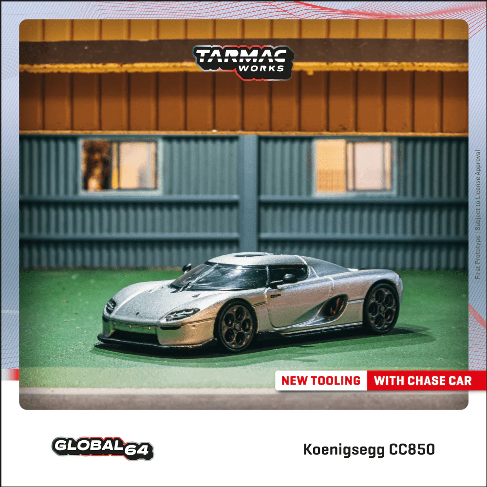 Scale 1/64 - Koenigsegg CC850 Silver - Tarmac Works - Image 2