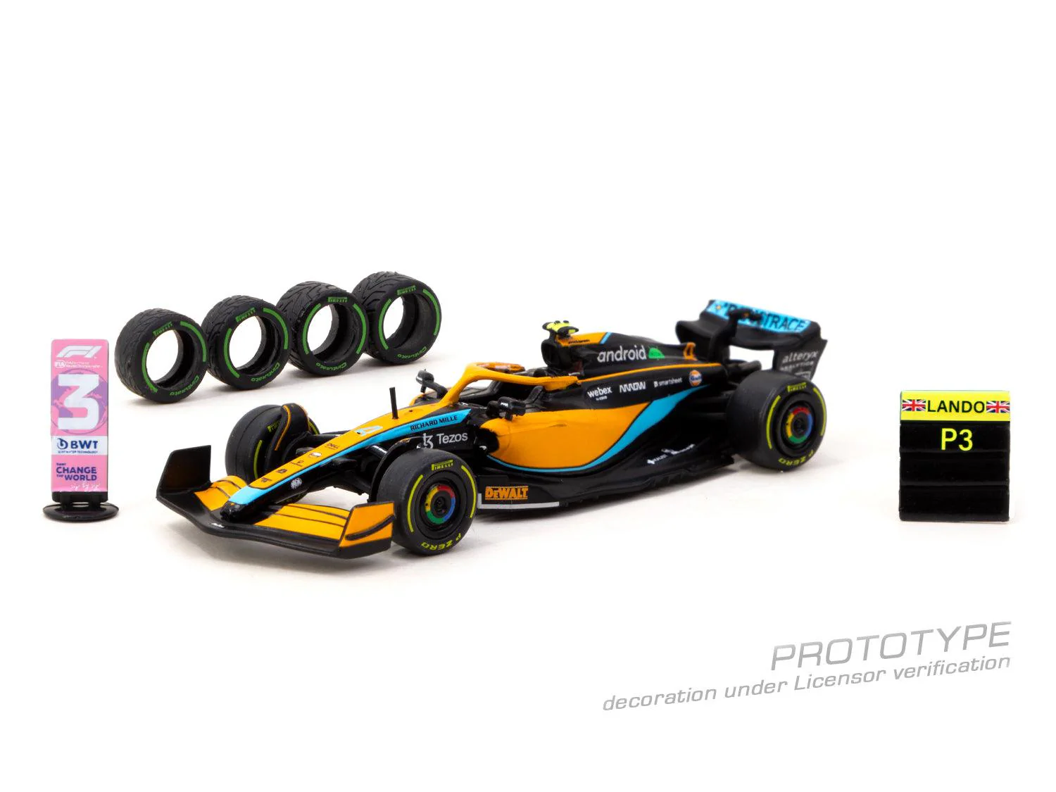 Scale 1/64 - McLaren MCL36 Emilia Romagna Grand Prix 2022 Lando Norris - Tarmac Works - Image 5