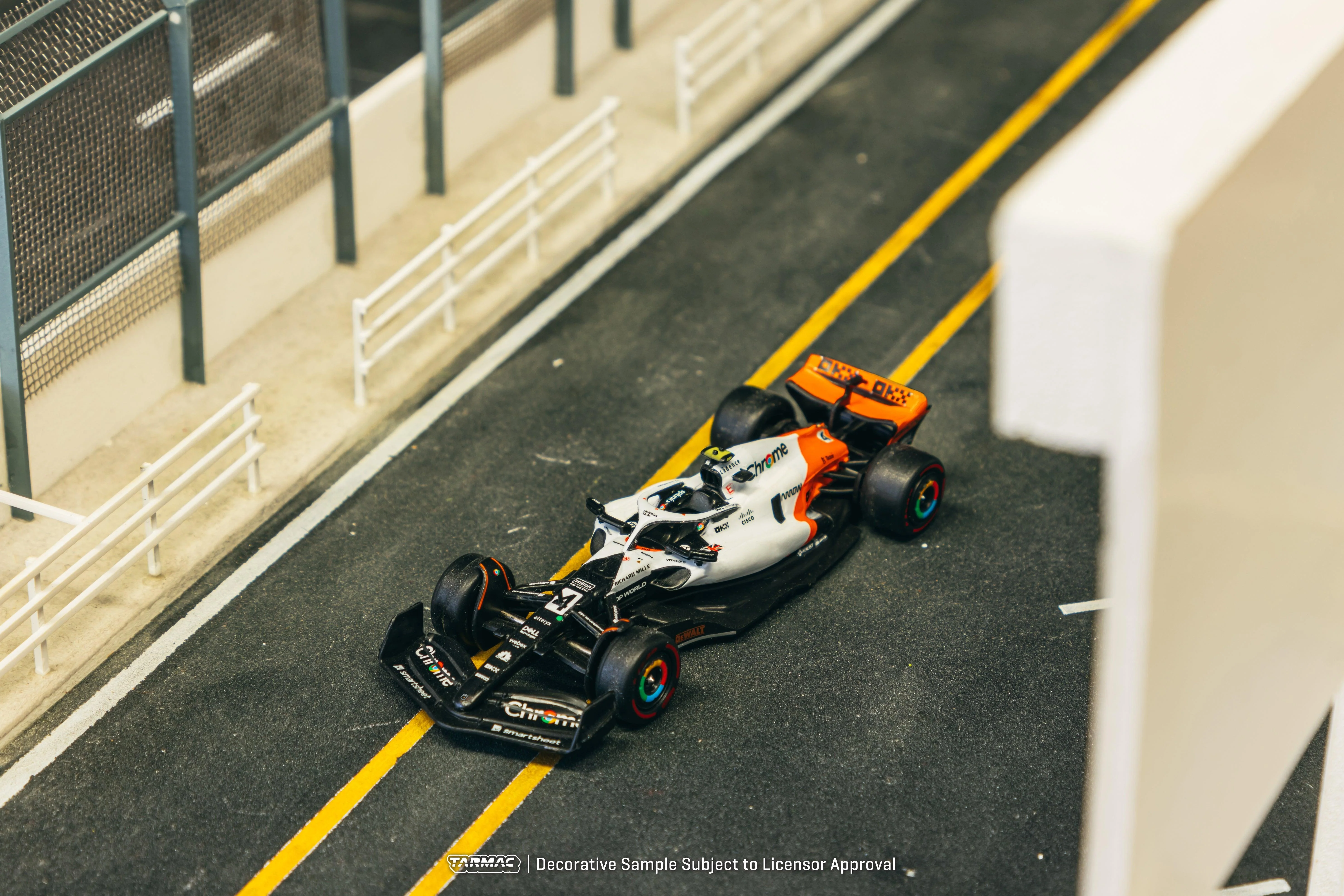 Scale 1:64 - Lando Norris McLaren MCL60 Spanish GP 2023 Special Livery Model Car - Tarmac Works - Image 3