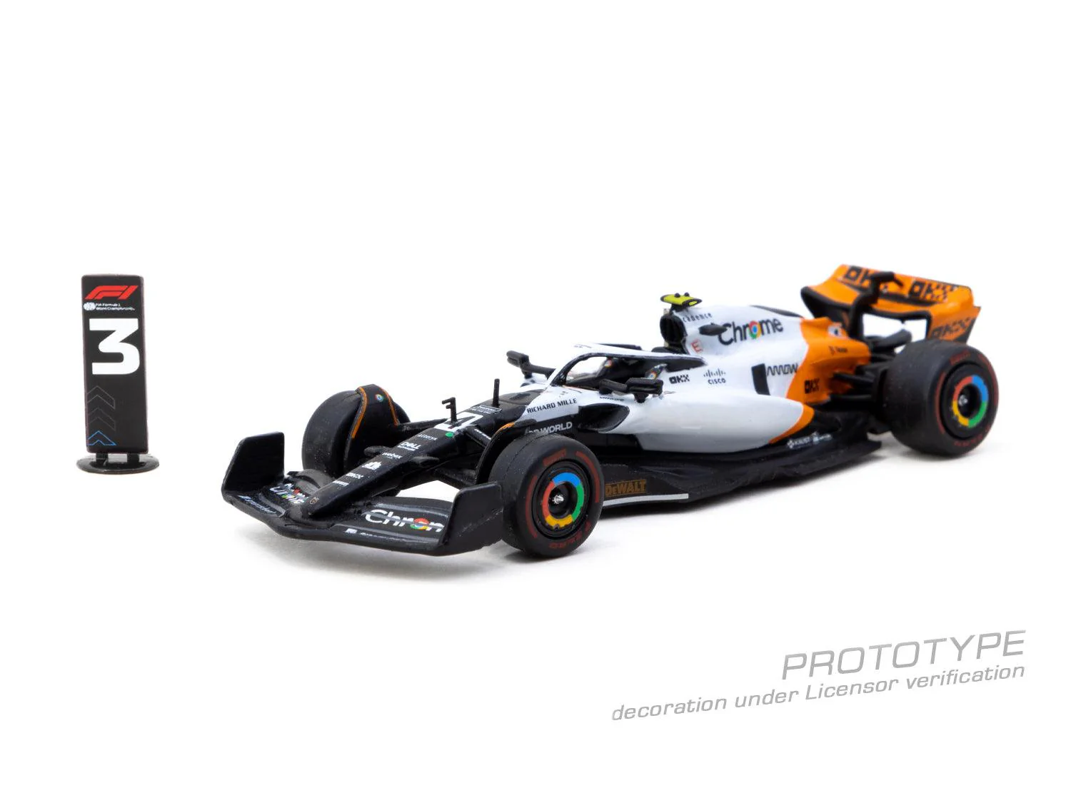 Scale 1:64 - Lando Norris McLaren MCL60 Spanish GP 2023 Special Livery Model Car - Tarmac Works - Image 5