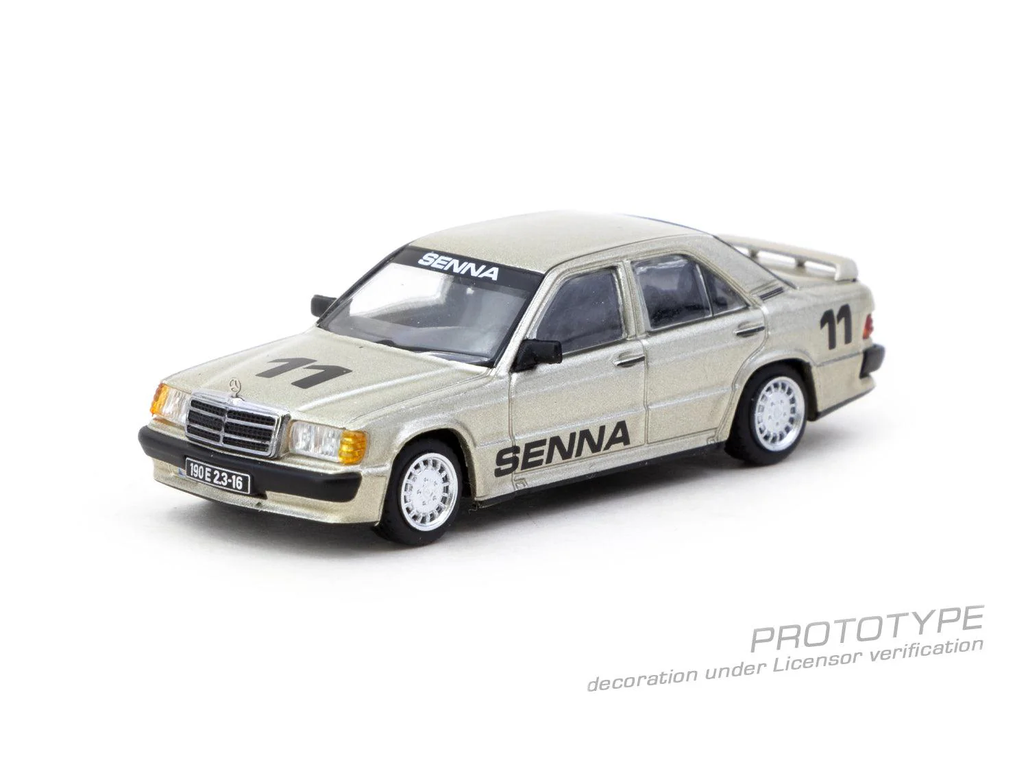 Scale 1/64 - Mercedes-Benz 190 E 2.3-16 Race of Champion 1984 Ayrton Senna - Tarmac Works - Image 5