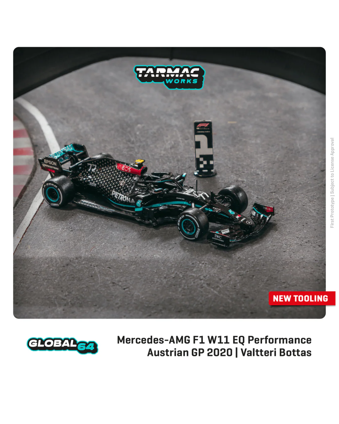 Scale 1/64 - Mercedes W11 EQ Performance 2020 - Lewis Hamilton & Bottas - Image 2